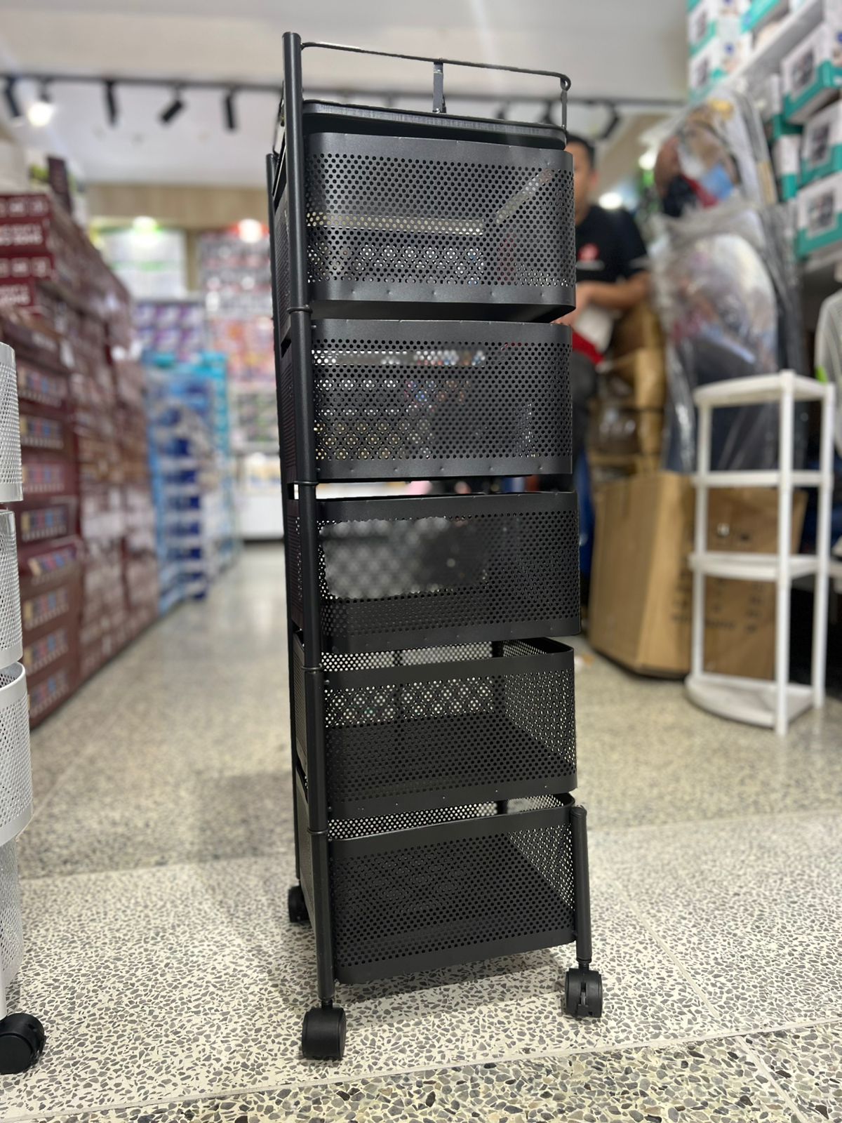 ESTANTE DE ALMACEN GIRATORIO DE COCINA